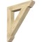 Ekena Millwork Traditional Slat Rough Sawn Bracket, Douglas Fir, 6"W x 36"D x 40"H BKT06X36X40TRA06RDF - alternate 1